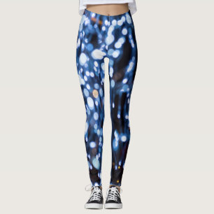 Leggings Resumen De Las Luces Azules