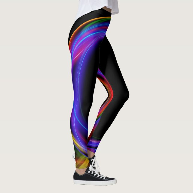 Leggings Resumen de las luces fractales (Derecha)