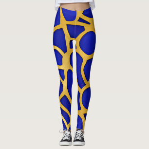 Leggings Resumen de las ondas fracturadas de la capa marina