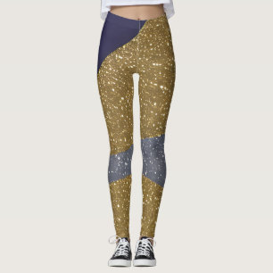 Leggings Resumen de las ondas fracturadas de la capa marina