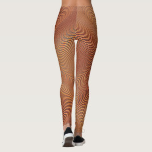 Leggings Resumen de las piernas de banda ondulada