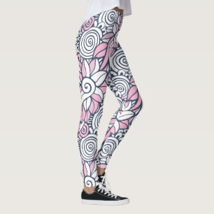 Leggings Resumen de las piernas del patrón de flor