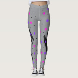 Leggings Resumen de las piernas del punto de Polka