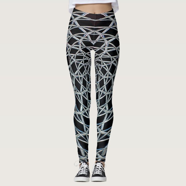 Leggings Resumen de Leyendas de Arte con un patrón audaz. (Anverso)