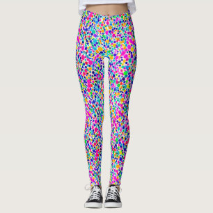 Leggings Resumen de los puntos de arcoiris coloridos Patrón