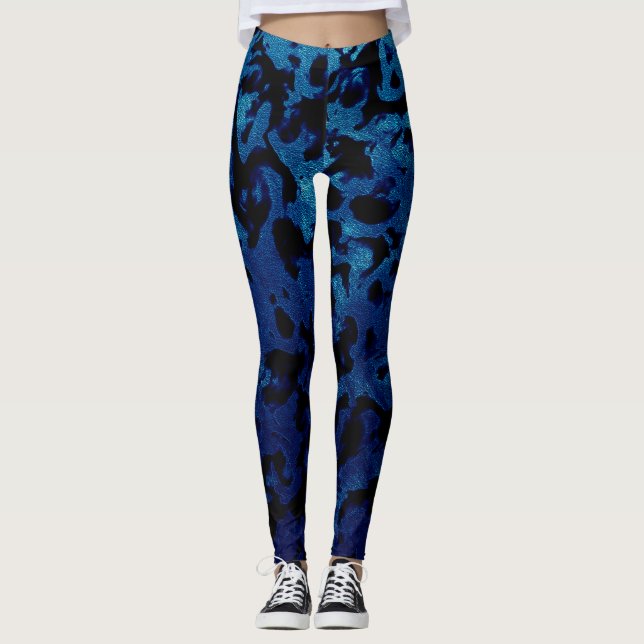 Leggings Resumen de magia - Negro azul marino (Anverso)