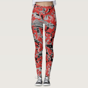 Leggings Resumen de pintura húmeda