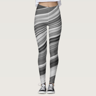 Leggings Resumen de textura de flujo de mármol líquido eleg