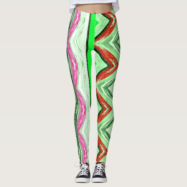Leggings Resumen de textura multicolor "Ratti_Creative_Arts (Anverso)