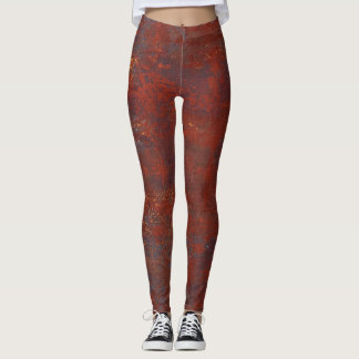 Leggings Resumen de textura oxidada gruesa: estuco realista