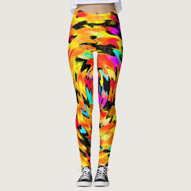Leggings Resumen de tigres (Anverso)