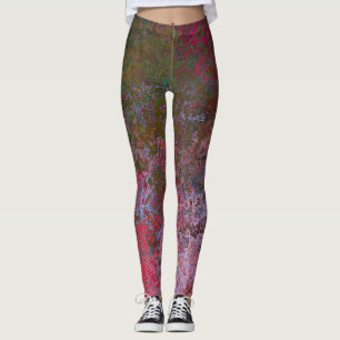 Leggings Resumen de tinta oscura de alcohol