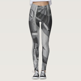 Leggings Resumen de tonos grises