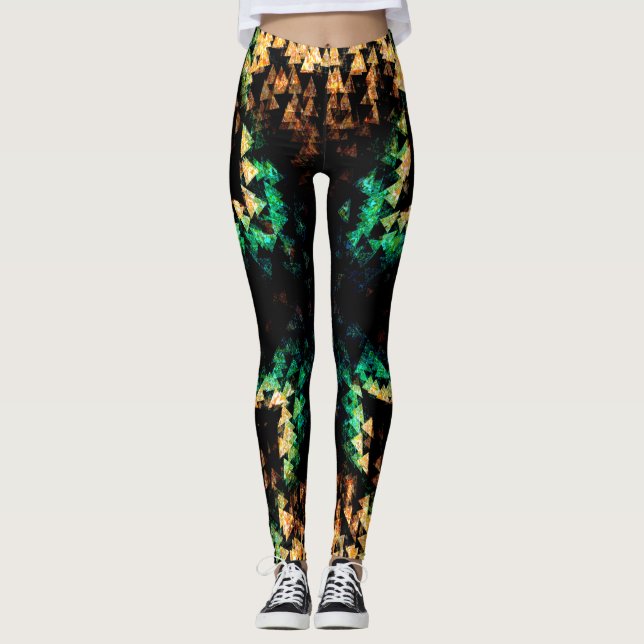 Leggings Resumen de triángulo (Anverso)