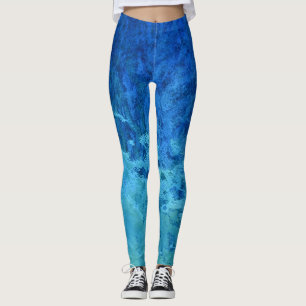 Leggings resumen de vidrio acuático