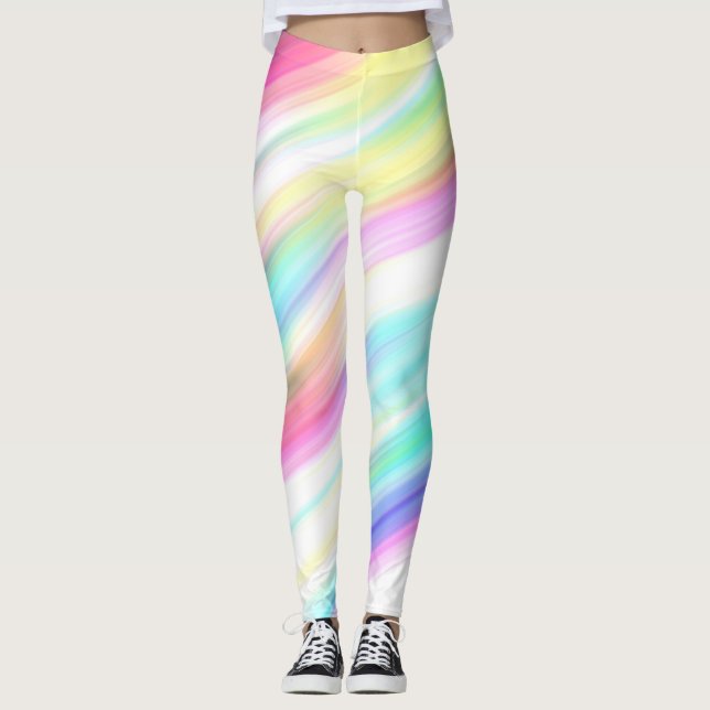 Leggings Resumen del arco iris (Anverso)