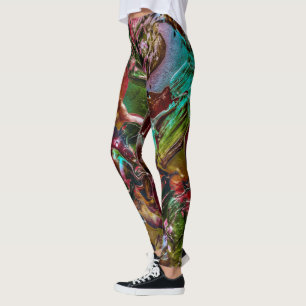 Leggings Resumen del arcoiris inspirado en la naturaleza