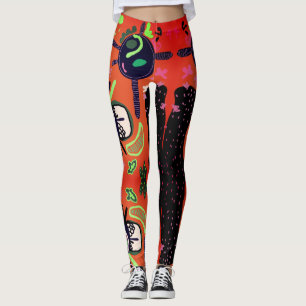 Leggings Resumen del arte moderno escandinavo