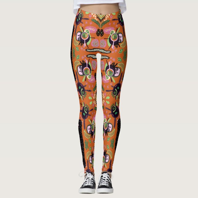 Leggings Resumen del arte moderno escandinavo (Anverso)