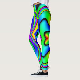 Leggings Resumen del brillo y el arcoiris salvaje