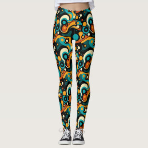 Leggings Resumen del Funk Retro
