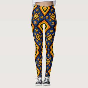 Leggings Resumen del patrón de arte geométrico digital