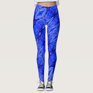 Leggings Resumen del patrón moderno tecnológico
