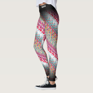 Leggings Resumen del patrón multicolor