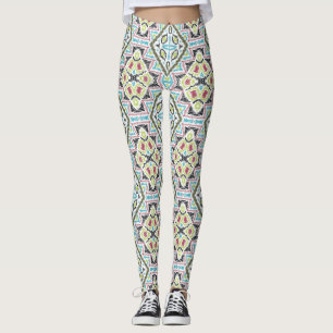 Leggings Resumen del retro tribal africano etno tradit mexi
