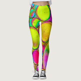 Leggings Resumen Diseño de salpicaduras multicolor