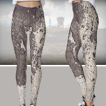 Leggings Resumen en blanco y negro (pared rota)<br><div class="desc">"A veces las paredes rotas parecen mapas antiguos" Leggings. Negro - blanco - pared griega vieja, minimalista patrón urbano abstracto. Un gran regalo para aquellos que quieren encontrar belleza en la vida cotidiana, el viaje de amor o el estilo grunge. Echa un vistazo a mi parte superior del tanque con...</div>