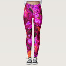 Resumen en púrpura, Naranja y verde