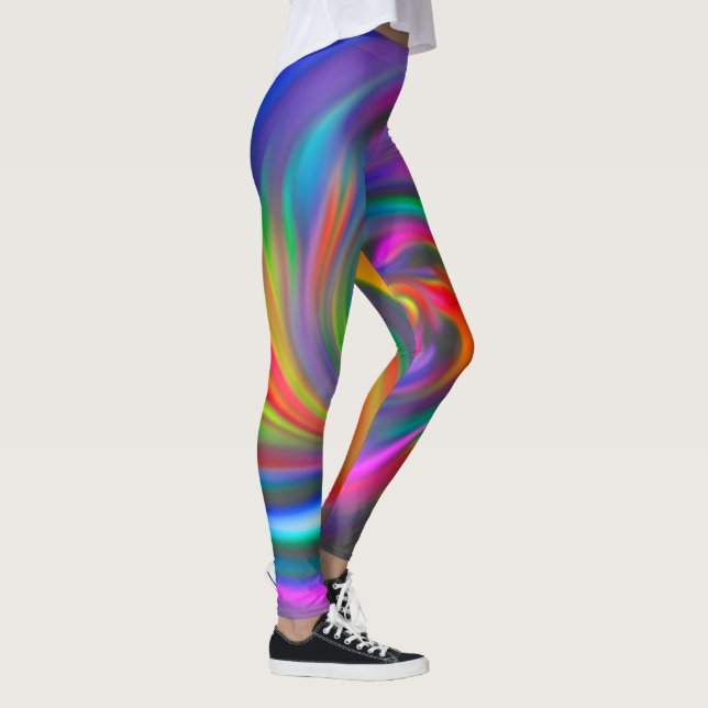 Leggings Resumen Espirales de fondo suave 1 (Derecha)