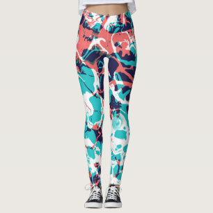 Leggings Resumen Fondo de arte de papel de mármol
