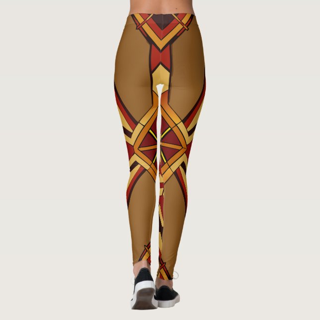 Leggings Resumen geométrico (Reverso)