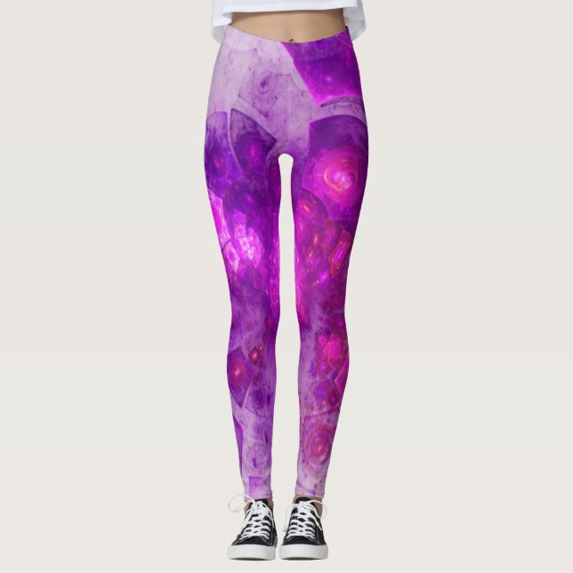Leggings Resumen geométrico del análisis de cristal (Anverso)