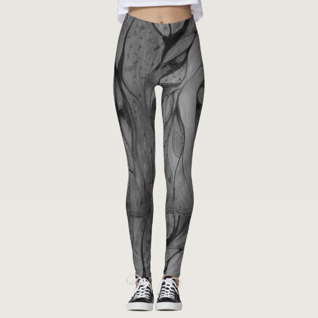 Leggings Resumen gris (Anverso)
