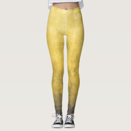 Leggings Resumen gris amarillo simple
