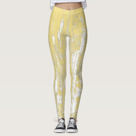 Leggings Resumen, Guay amarillo estridente y de moda