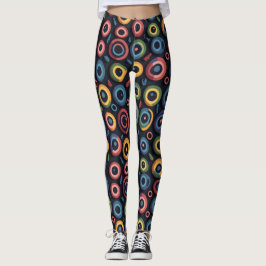 Leggings Resumen Halloween Blue Spooky Monster Eyeball