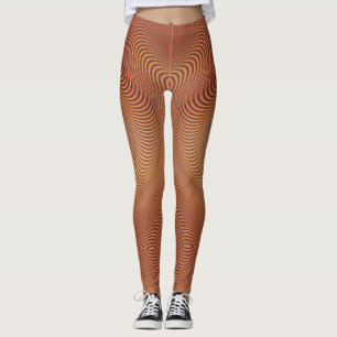 Leggings Resumen Leyendas de arte ondulado