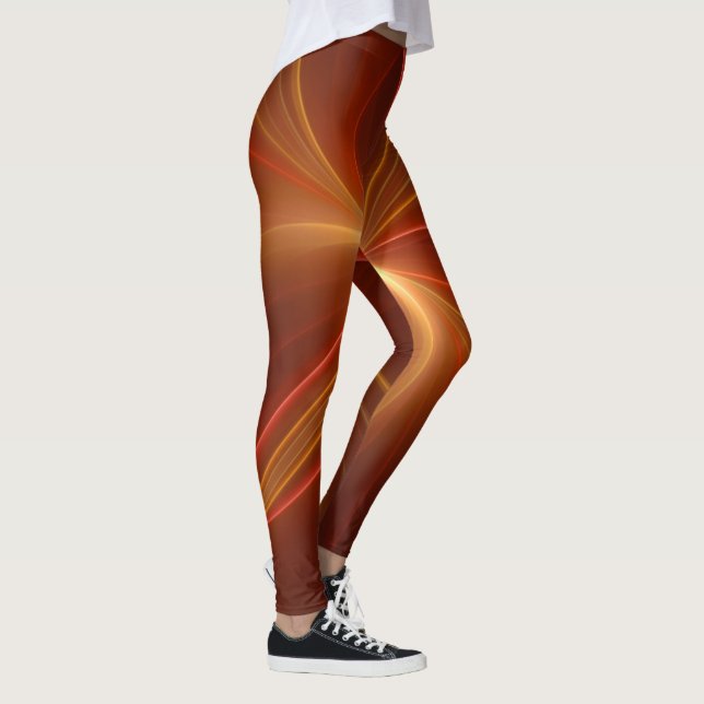Leggings Resumen místico Arte fractal Colores cálidos moder (Derecha)