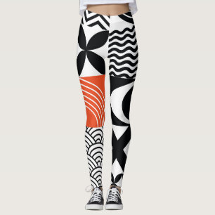 Leggings Resumen moderno: tela de diseño artístico.