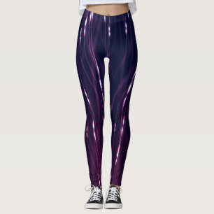 Leggings Resumen morado oscuro