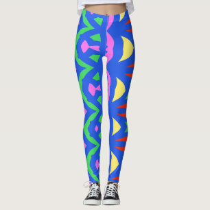 Leggings Resumen multicolor moderno "Ratti_Creative_Arts"