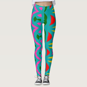 Leggings Resumen multicolor moderno "Ratti_Creative_Arts"