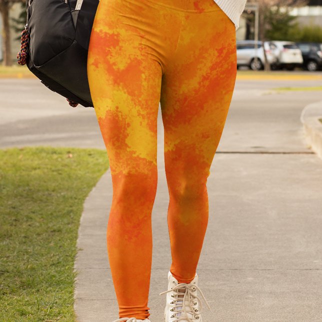 Leggings Resumen Naranja Difusión Amarilla (Subido por el creador)