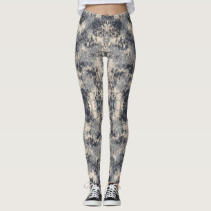 Leggings Resumen Neutral Monocromático Pintura Esplash Arte