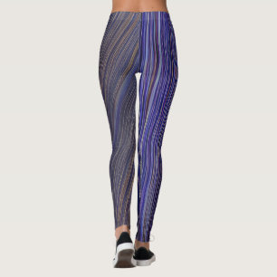 Leggings Resumen Olas fracturadas de la capa marina 31