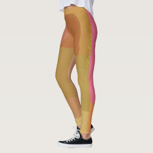 Leggings Resumen Oro rosado